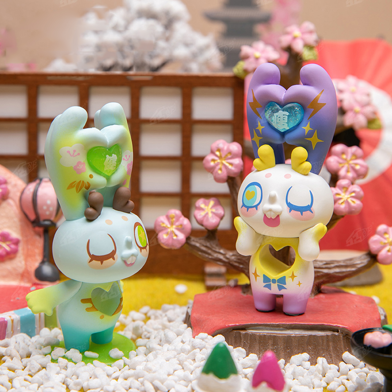 RAMEO比心兔盲盒第二弹情侣兔可爱潮玩公仔手办摆件女生爱心礼物