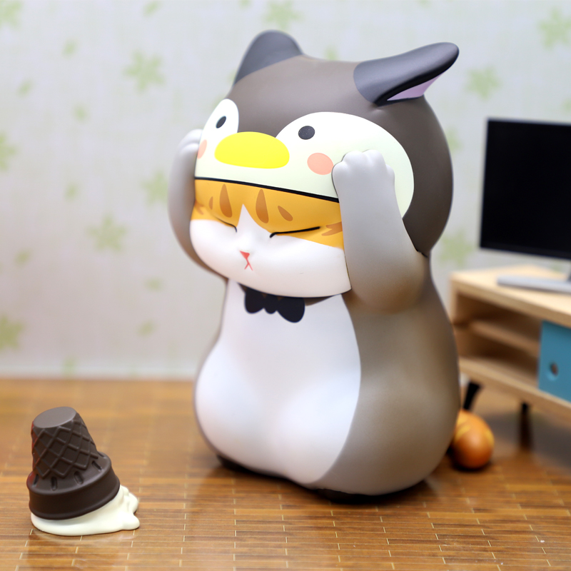 lamtoys空想造物苦恼小猫橘猫-企鹅版存钱罐潮流玩具手办摆件现货